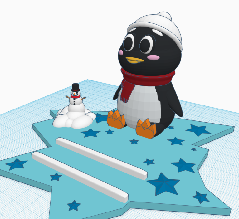 penguin 3d model img 