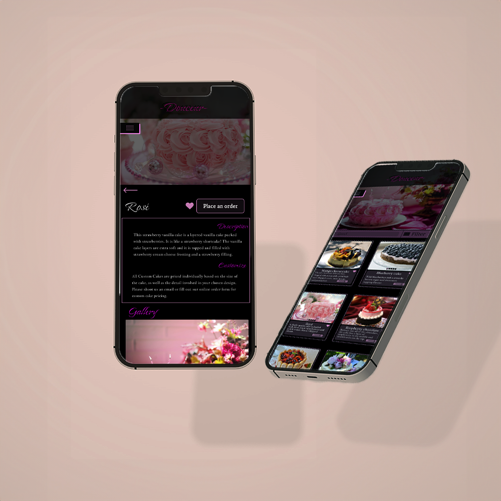 Douceur app mockup